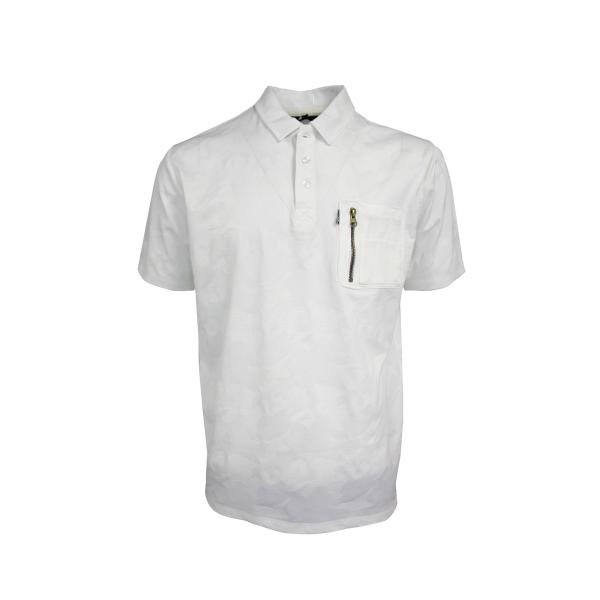 180G T Shirt 80 Cotton 20 Polyester With Irregular Woven Pattern And Mesh