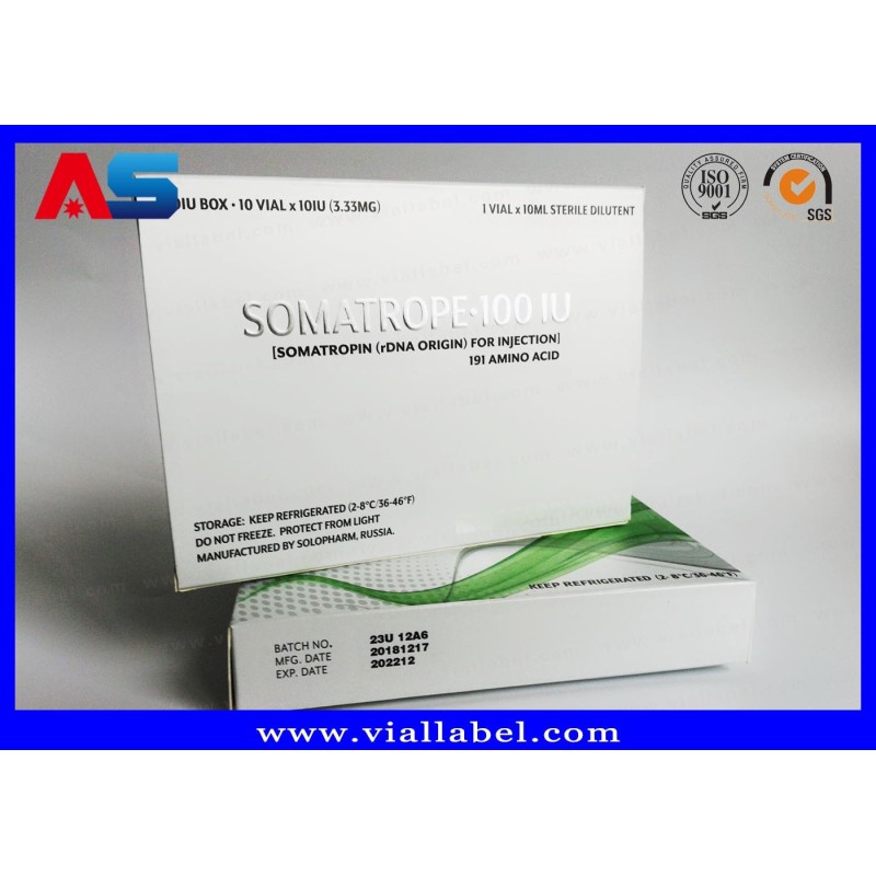 Custom Pharmaceutical Packaging Box For 10pcs 2ml Amp Vials With Plastic Trays