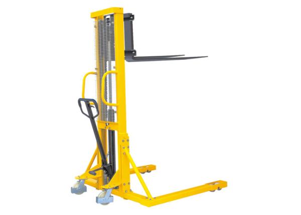 Buy Adjustablemanual Hydraulic Pallet Stacker , Straddle Stacker Forklift High Efficiency at wholesale prices