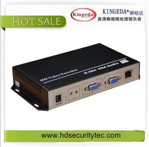H.264 HD VGA Encoder For Video IP Streaming Transmission Use VGA/HDMI/IP/Audio Output Supports TS/VES/AES