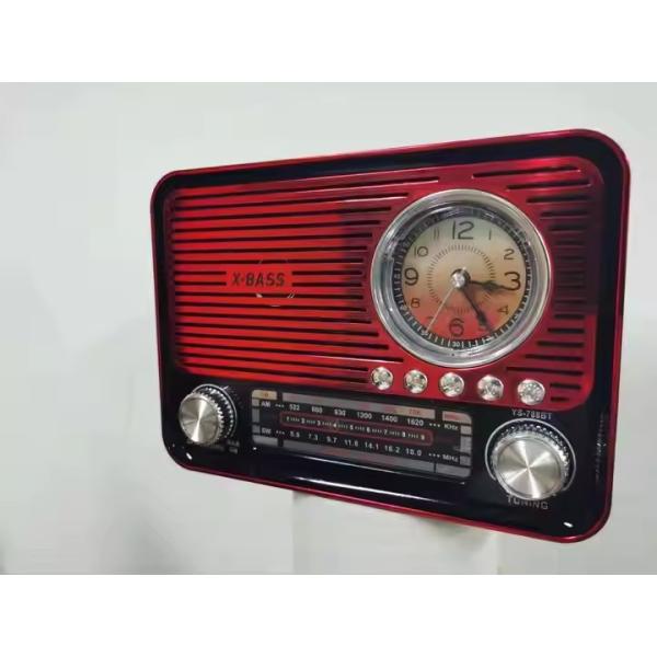 USB/TF Slot FM Radio Powered by Rechargeable Battery Pack for On-the-Go Listening and Sound
