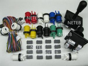 Quality Joystick Pack, 2 Joysticks and 16 Micro switches,jamma harness for sale