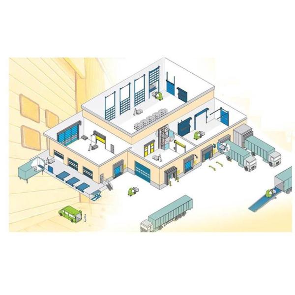 220V/380V 50Hz High Speed Roll Up Freezer Doors Break Prevention High Frequency Operation