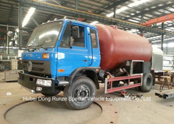Road Bobtail LPG Gas Tanker With Mobile Dispenser , Bobtail Propane Delivery Truck