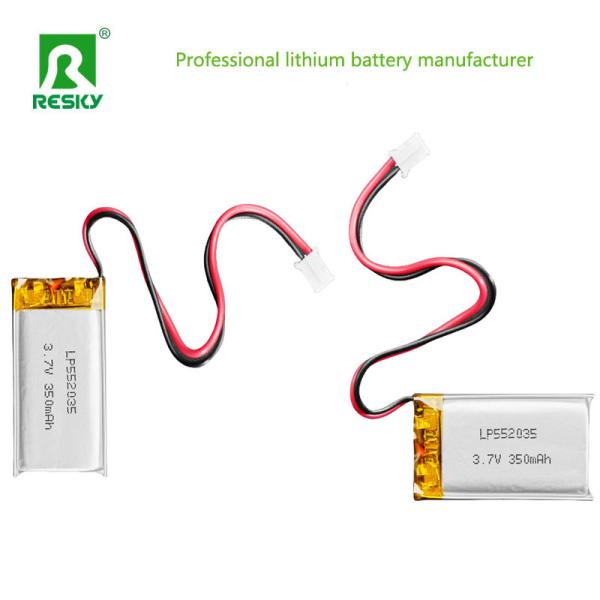 Lithium Ion Battery Cell 502035 3.7v 300mAh 350mAh Solar Rechargeable Lipo Battery Pack