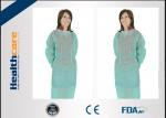 PP 22gsm Disposable Isolation Gown 115x127cm Elastic Cuff With Long Sleeve Gown