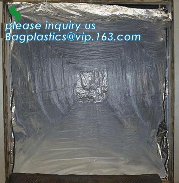 Reusable thermal insulated pallet covers, Thermal insulated pallet blankets, Radiant Barrier Foil Heat Resistance Bubble