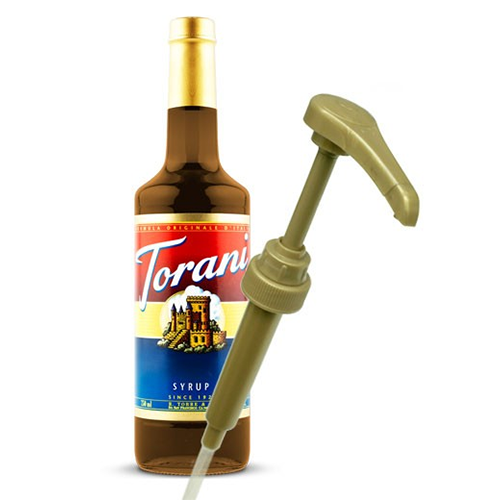 Food Grade Gold Torani Syrup Pump For 750ML 1000ML 5ml 8ml 10ml Dosage