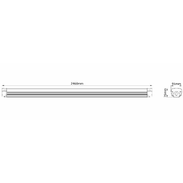 Die Casting Aluminum 220V 4FT 20W LED Tri Proof Light