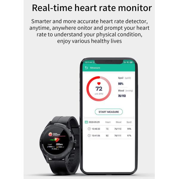 1.54 Inch Full Touch Fitness Smartwatch Full Touch Fitness Tracker 200mAhWith Weather Push