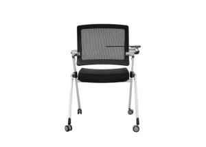 China Meeting Room Backrest Mesh Training Chair With Foldable Writing Table on sale