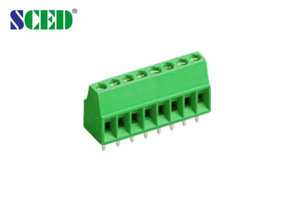 Buy Pitch 2.54mm Electrical Terminal blocks , 125V 6A 2P-22P PCB Screw Terminal Blocks at wholesale prices