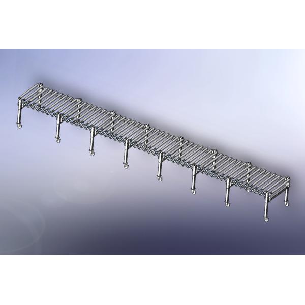 Adjustable Height Flexible Roller Conveyor with Stainless Steel Material