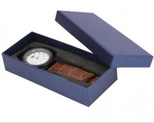 Quality Custom Cardboard Watch Jewelry Box Foam / Velvet Insert For Gift Packaging for sale