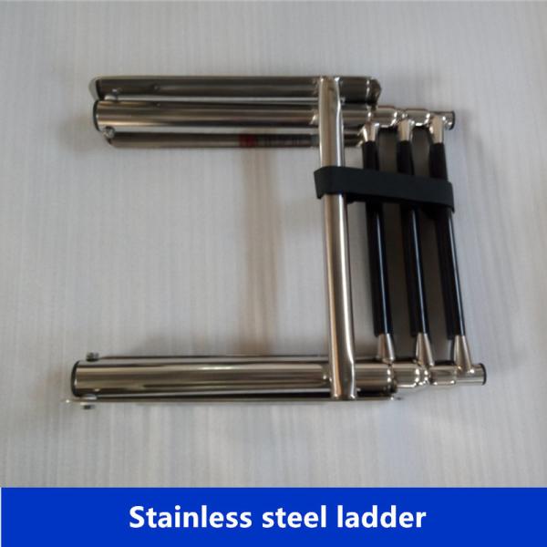 STAINLESS STEEL 4 STEP BOAT BOARDING TELESCOPING LADDER FROM CHINA SUPPLIER ISURE MARINE