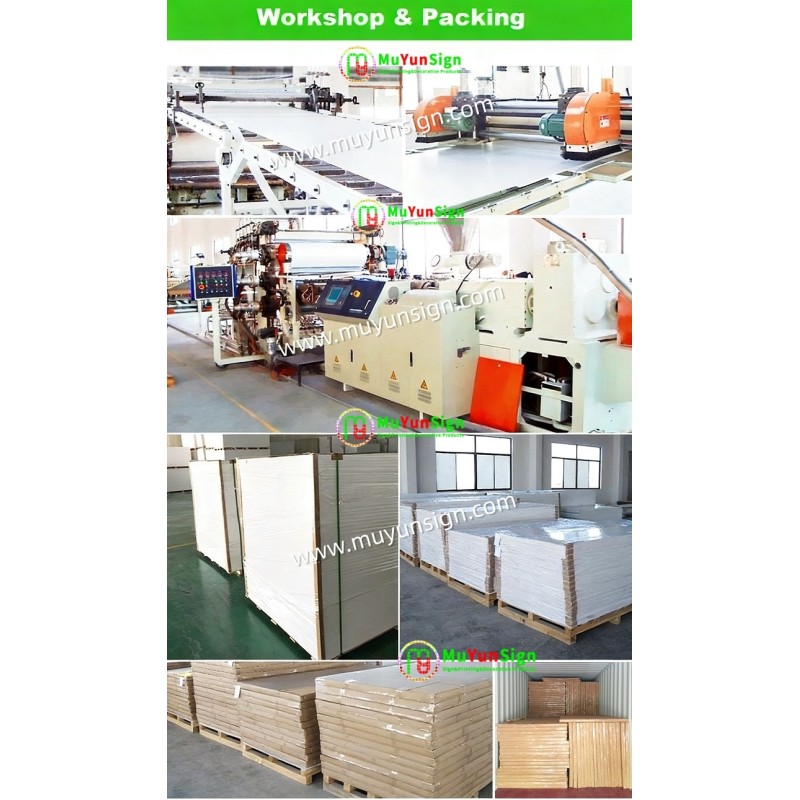 High Density Pvc Hard Board Multiple Thickness White Black Glossy Surface