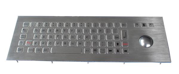 IP67 Dynamic Industrial Keyboard With Trackball