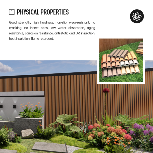 Exterior WPC Wall Cladding for Building Facade Decoration