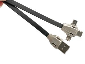China Fast Charging and Data Transferring Flat Cable 3 Portable to USB Cord on sale