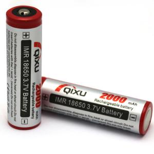 China NEWEST QIXU IMR 18650 2000mAh 3.7V High Drain LiMn Battery(button Top) on sale