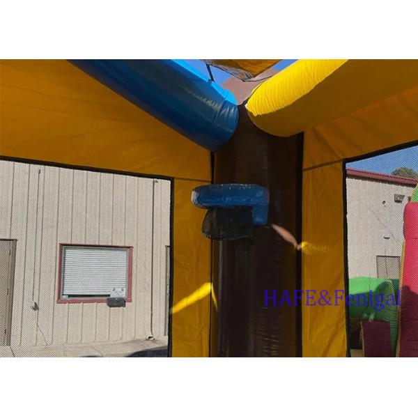 Popular Theme Inflatable Bounce Castle Sky Bounce House With Slide