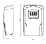 Security Key Lock Box For House Wall Mounted Key Box With Combination Lock