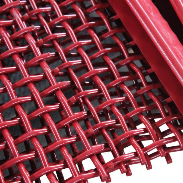 Buy 65mn Spring Wire Crimped Mesh Sand Hooked Vibrating Sieve Crusher Stone at wholesale prices