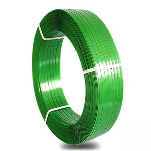 China 16mm Width PET Polyester Strapping 20kg Plastic Green PET Strap 0.5mm Thickness on sale