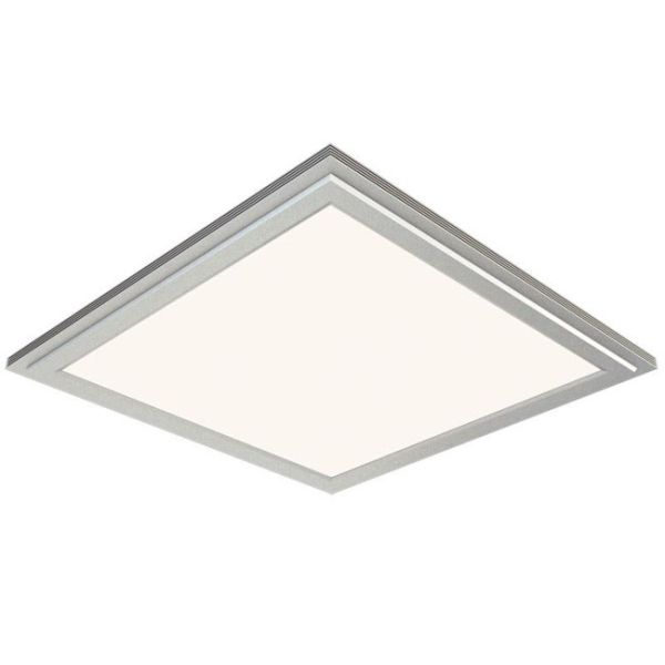80lm/W Silvery Flat Square Led Lights , Remote Control Office Ceiling Panel Lights