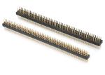 2.0mm Male Round Pin Header Dual Row PCB Connector Machined Pin Header