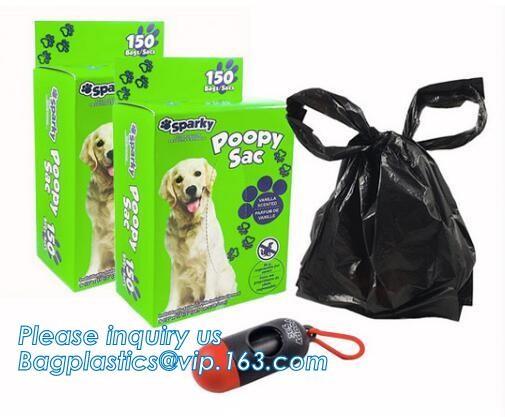 Recycled plastic dog poop bag / biodegradable pet waste bag, biodegradable plastic dog poop pet waste bag, BAGEASE PAC