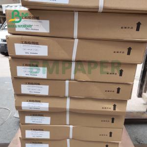 80gsm High Temperature CAD Plotter Paper Roll For Engineering Drawing 508mm