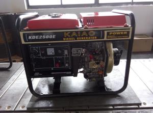 Quality 2KW Red Portable Silent Power Generators With Electric Start And Hand Start System for sale