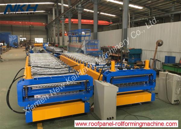 Buy PLC Control Roof Panel Roll Forming Machine With Double Layer Design at wholesale prices