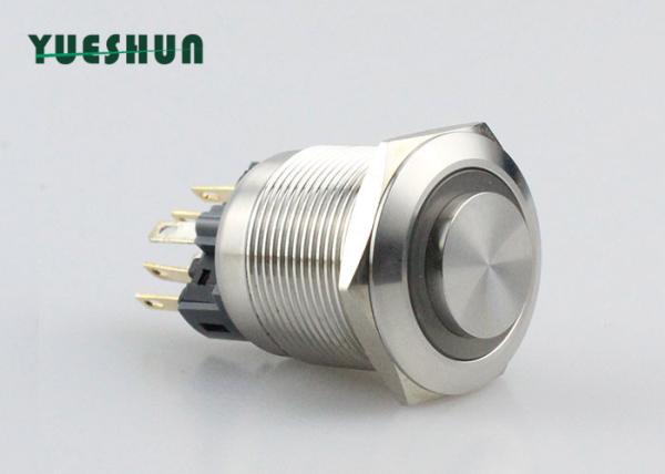 Buy Ring Type LED Latching Push Button Switch , 25mm / 22mm Push Button Switch at wholesale prices