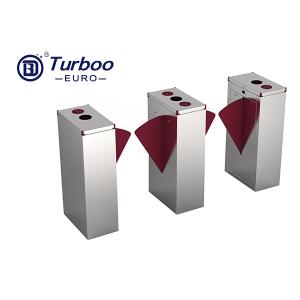 Quality Compact Flap Barrier Turnstile Mechanical Access Control Entrance Security Turboo for sale