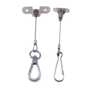 Customized Safety Lock Wire Tethers Wire Rope Assemblies For Lighting System