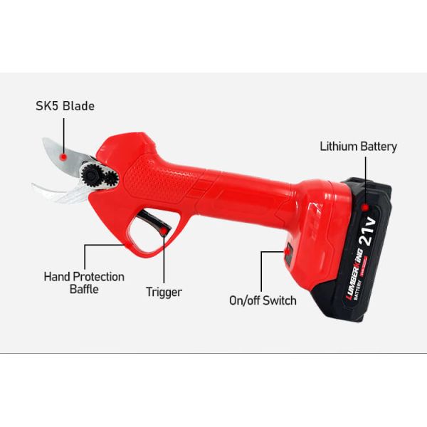 Professional Cordless Electric Pruning Shears Rechargeable Multifunctional Portable