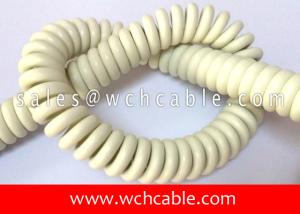 Quality Audio Codecs Spiral Cable UL AWM Style 21294, Rated 80C 600V, Horizontal Flame for sale