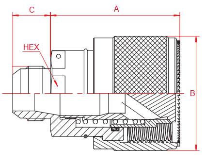 Aviation Industry Male 0.75 Inch Threaded Coupling