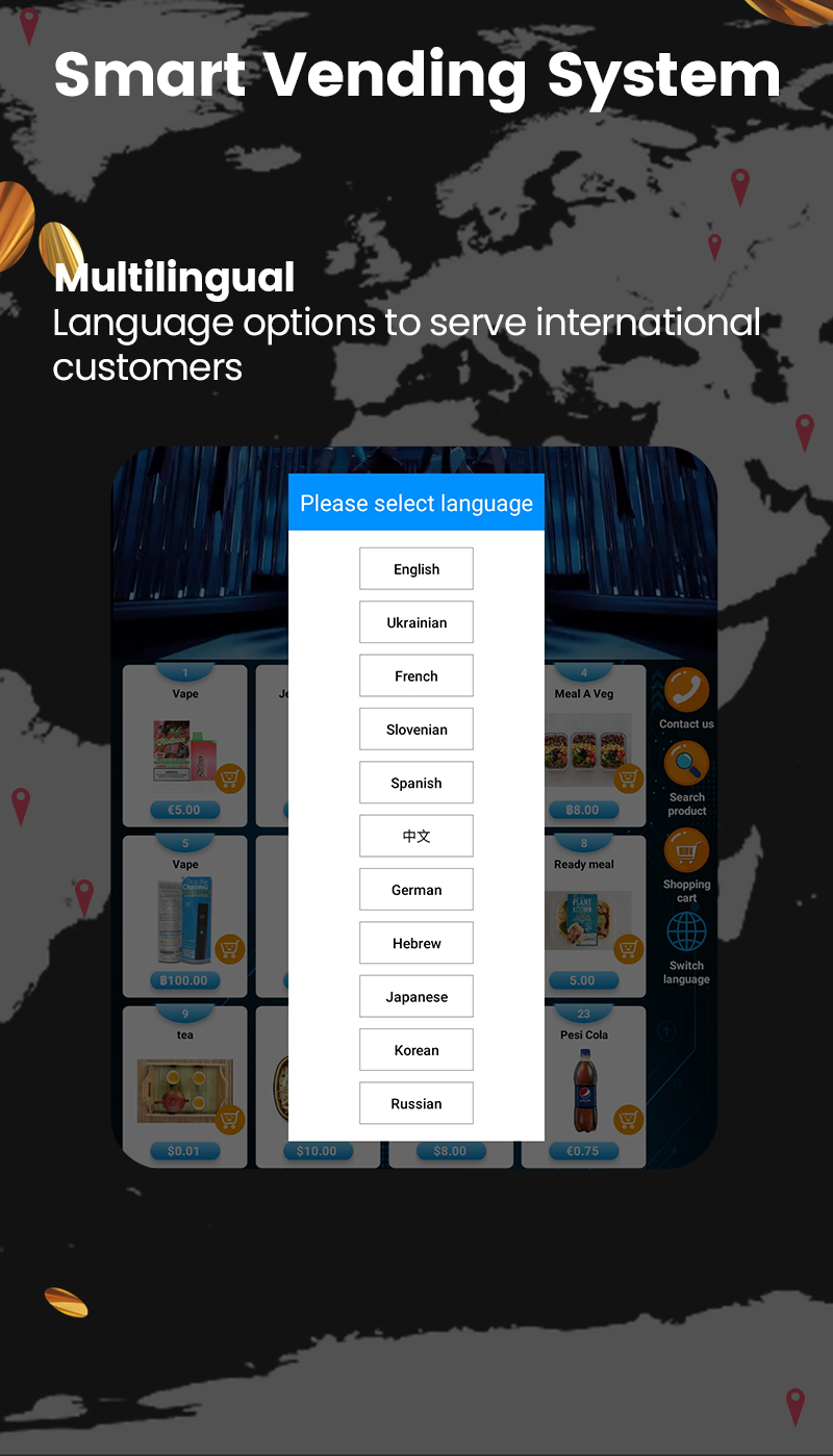 32-Inch Touchscreen Lightbox Promotion ID Verifier Vending Machine For Nic