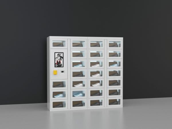 Buy QR Code Payment Advertising Cupcake Bread Snack Vending Machine With Elevator System at wholesale prices