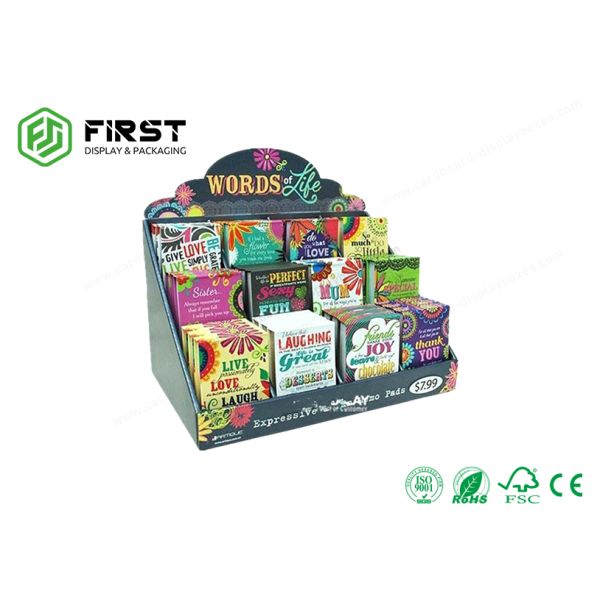 OEM Color Printed Retail Custom Cardboard Counter Paper Display Box For Promotion
