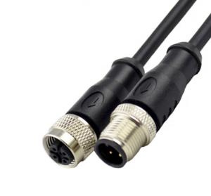China Automotive M12 Field Wireable Connector A Code 5Pin Straight Angle Circular on sale
