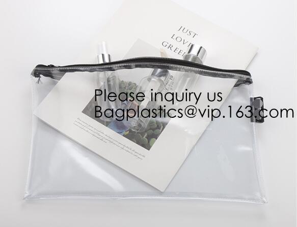 Frosted Pvc Document File Bag With Slider Zipper,Pvc k Bag For File And Document,Pvc k Bag, BAGEASE, BAGPLAS
