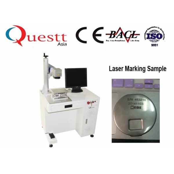 Metal Parts Stainless Steel Laser Marking Machine 20W Laser Source Free Computer