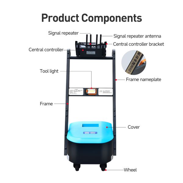 PQWT LDC Ultrasonic Water Pipe Leak Detector 9m Plumbing Equipment