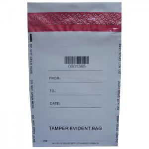 China Plastic Security Tamper Evident Bag Document Courier Bag For Transportation on sale
