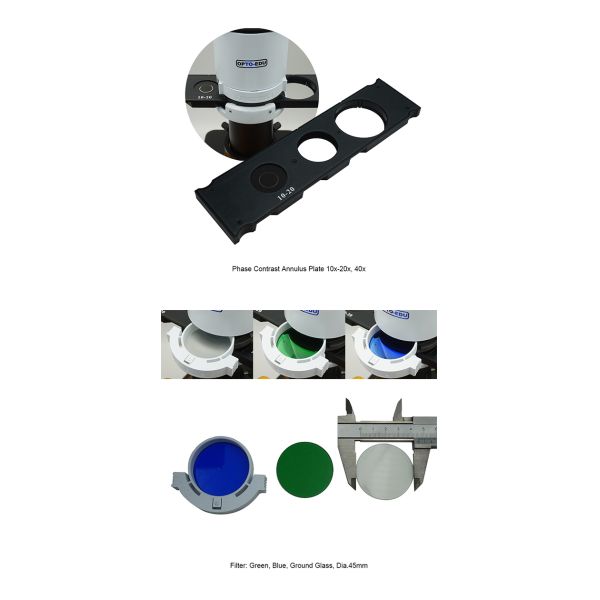 OPTO-EDU Infinitive Plan Phase Contrast Microscope A16.1023 With CE Approval