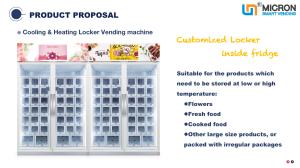 China Large Items Locker Vending Machine With Fridge Card Payment System, cooling locker, heating locker. Micron on sale